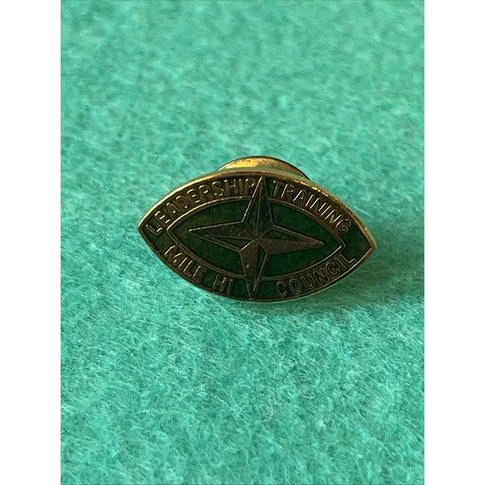 Vintage Enamel Pin Lot IOF Colorado Scout Fraternal Mile Hi Council 4pc